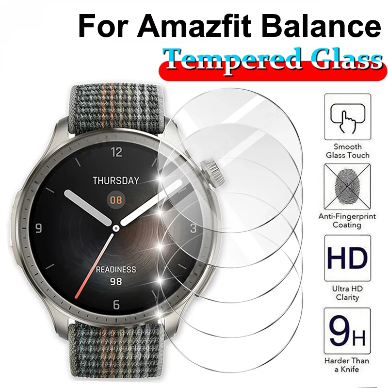 Smartwatch Screen Film - Displayschutzfolie für Amazfit Balance, gehärtetes Glas,