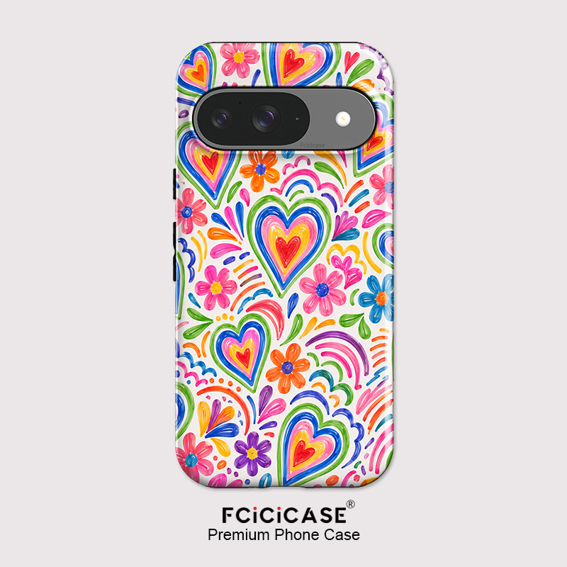 Google Pixel 9 Pro - Fcicicase für Pixel 10A Love Heart