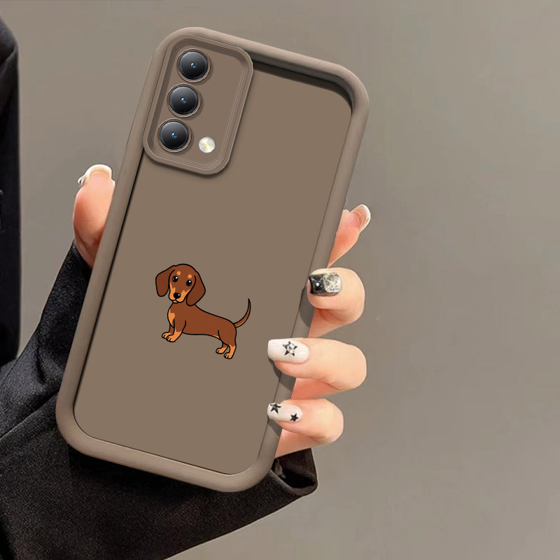 Realme C67 - Dackel-Silhouette-Handyhülle für OPPO Realme C100i C85