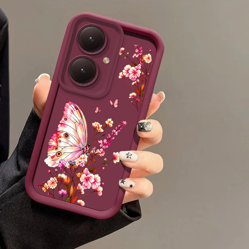 Rosa Handyhülle mit Blumen- un – Vivo Y28 Bewertung und Preis