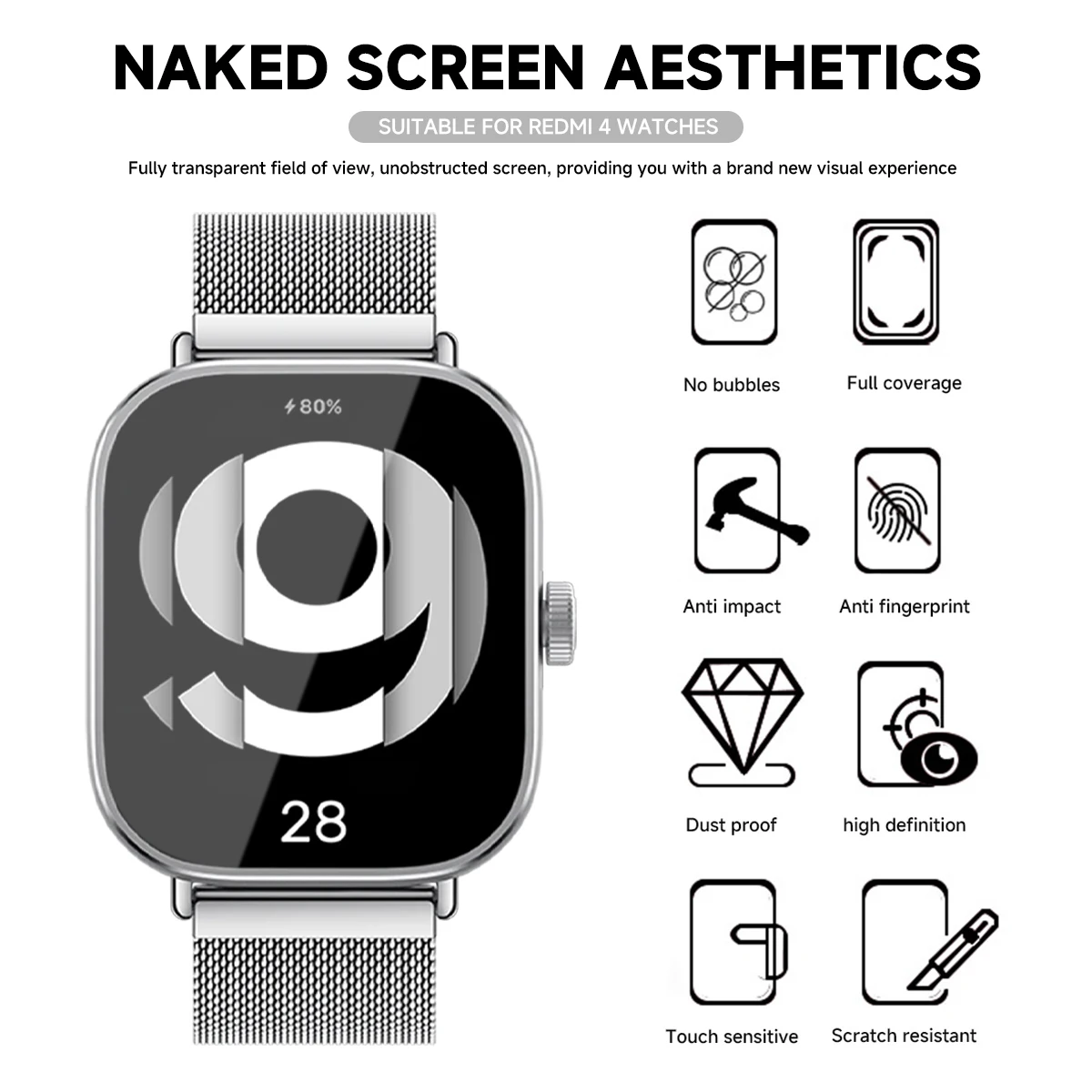 Gehärtetes Glas für Xiaomi Red – Smartwatch Screen Film Bewertung und Preis